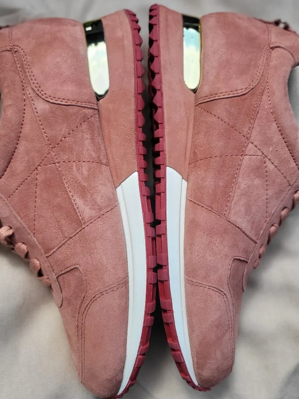 Marc Nolan Ms. Ash Coral Pink Suede Sneakers size 9